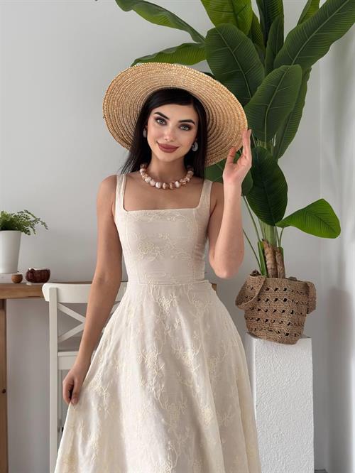 Cuper Flower Detailed Dress