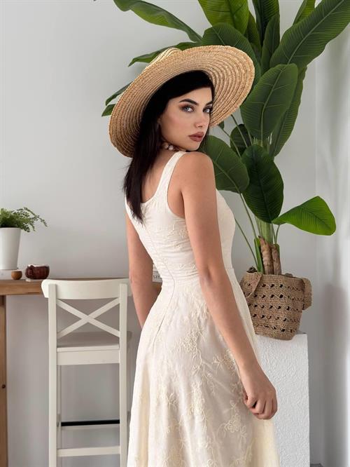 Cuper Flower Detailed Dress