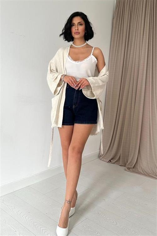 Dantel Detaylı Atlet - Beyaz