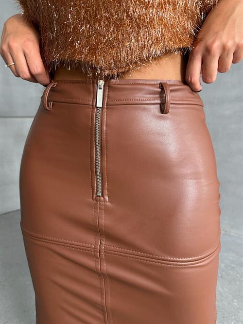 Leather Wholesale Skirt - Taba