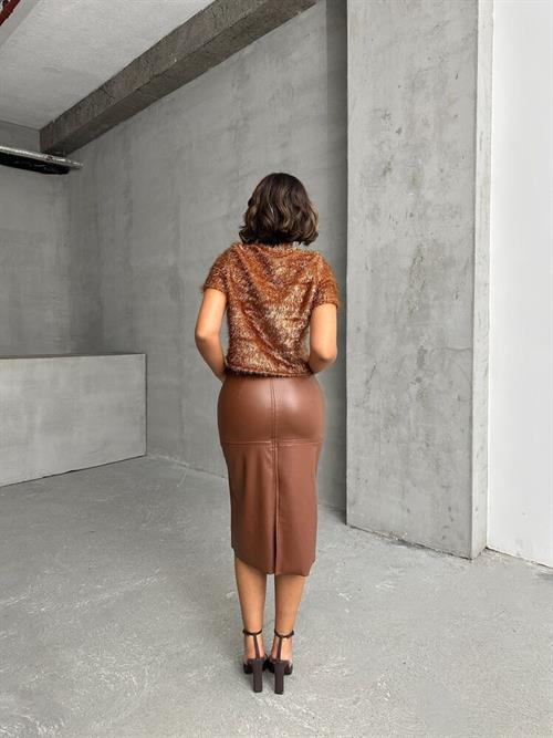 Leather Wholesale Skirt - Taba