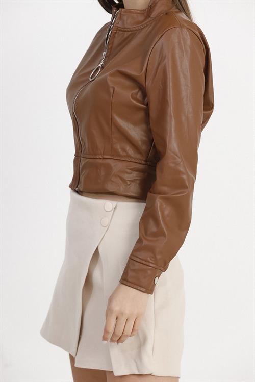 Leather Wholesale Coat - Tan