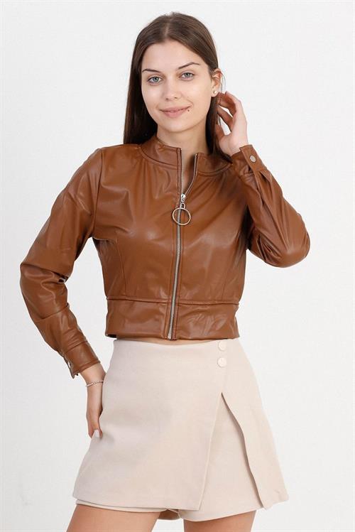 Leather Wholesale Coat - Tan