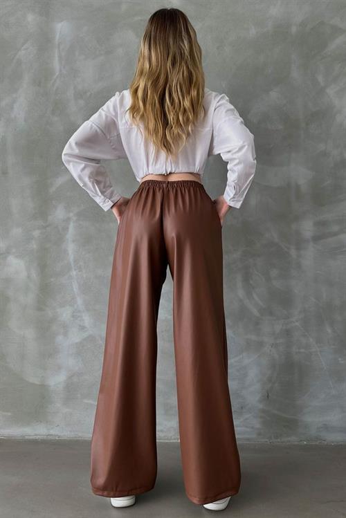 Leather Wholesale Pants - Tan