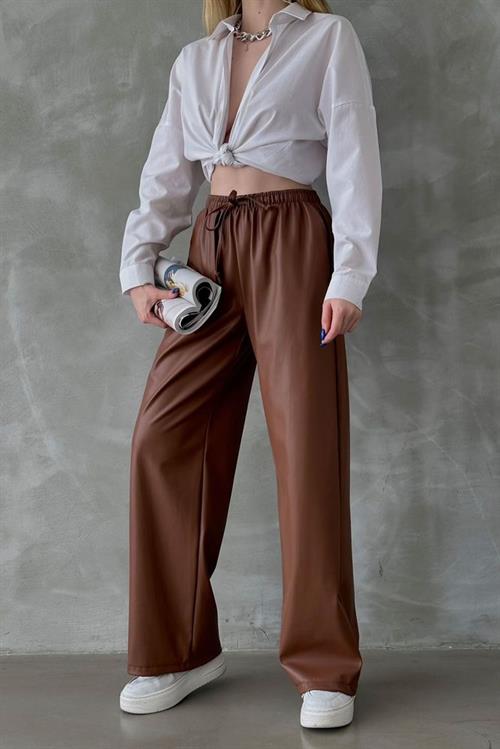 Leather Wholesale Pants - Tan