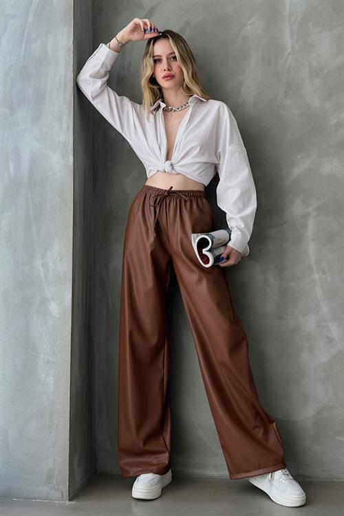 Leather Wholesale Pants - Tan