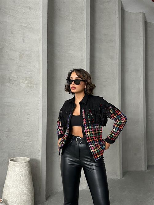 Detailed Wholesale Shirt - Orange Striped