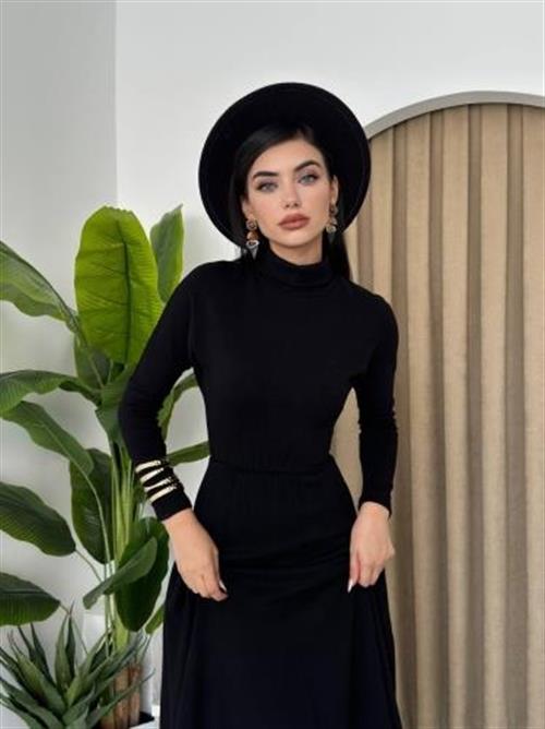 Wholesale Dina Turtleneck Midi Dress