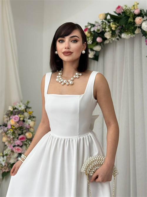 Dinas Dress with Bow Detail
