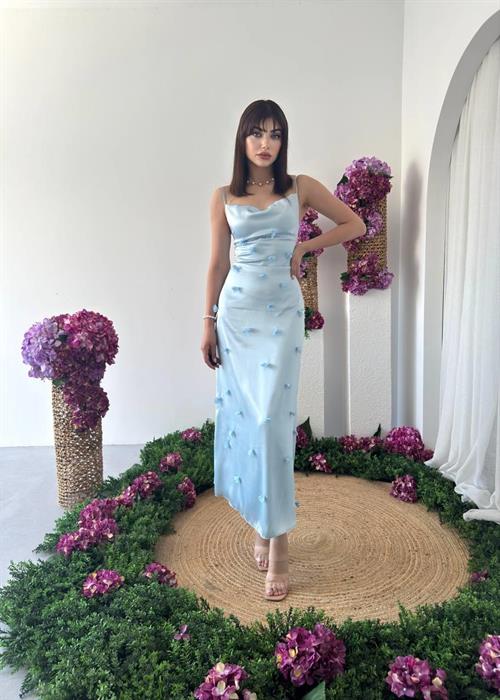 Dora Flower Detailed Dress