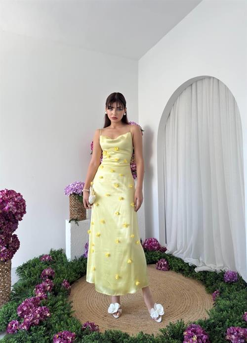 Dora Flower Detailed Dress