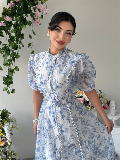 Dress with Belt Detail