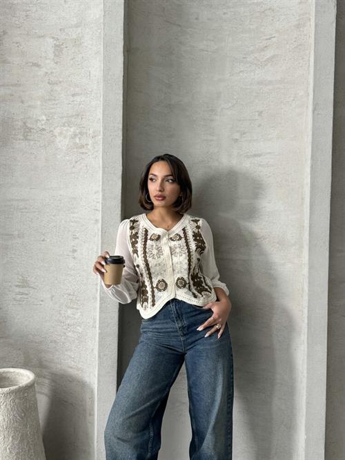 Buttoned Short Wholesale Shirt - Stone