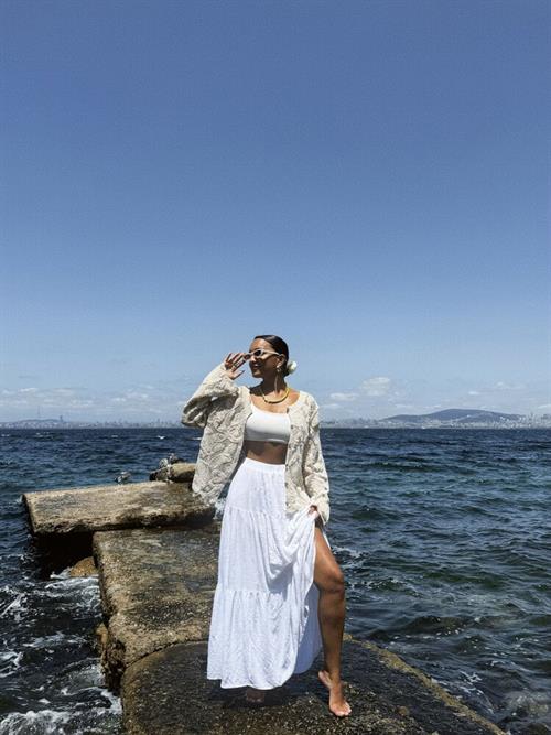 Düğmeli Toptan Hırka - Ham