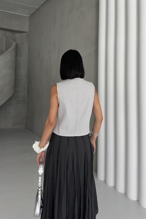 Düğmeli Yelek 6156-72-(S-XL)