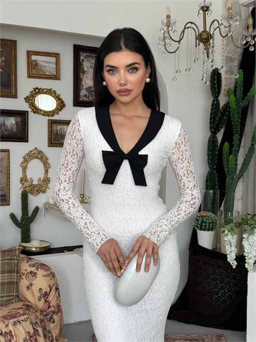 Duyru Dress with Bow Detail