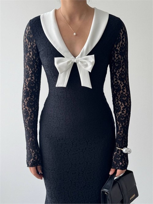Duyru Dress with Bow Detail