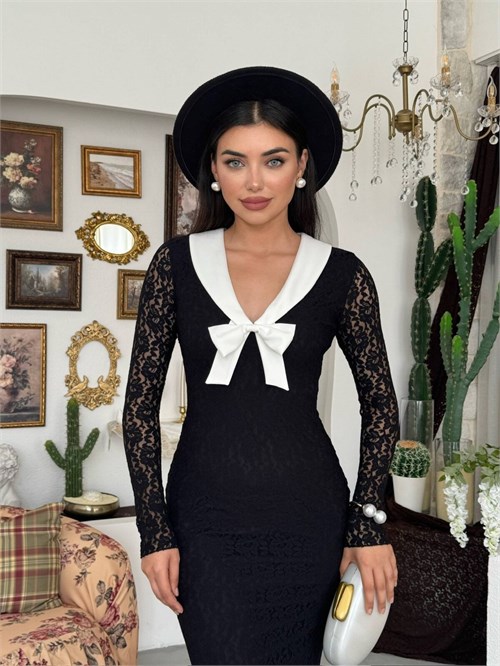 Duyru Dress with Bow Detail