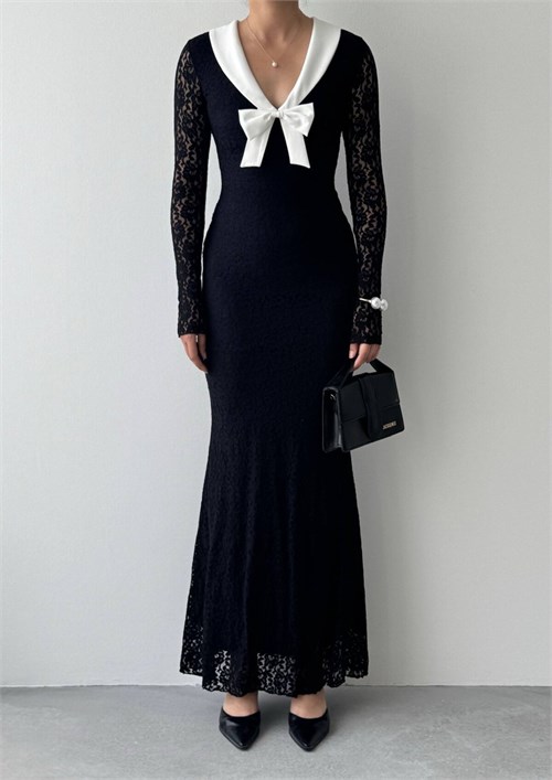 Duyru Dress with Bow Detail