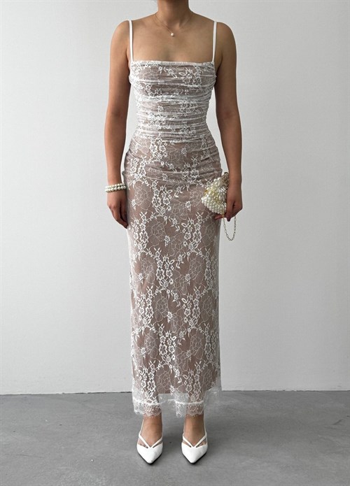 Ensa Strappy Midi Dress