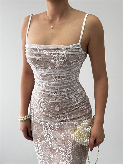 Ensa Strappy Midi Dress