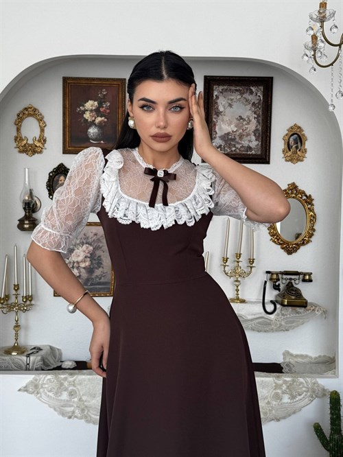 Esane Brooch Detail Dress