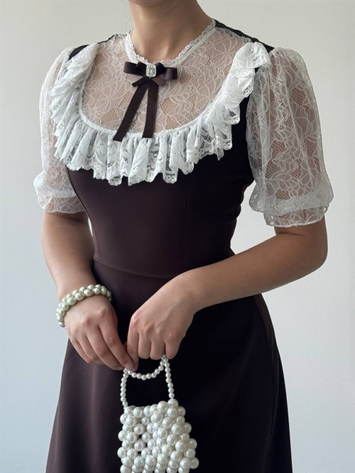 Esane Brooch Detail Dress
