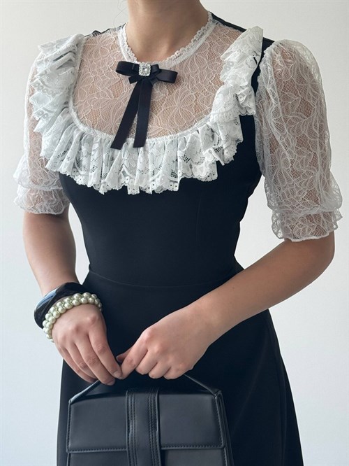 Esane Brooch Detail Dress
