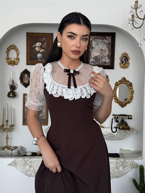 Esane Brooch Detail Dress