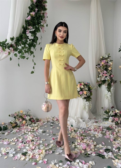Evan Bow Detail Dress