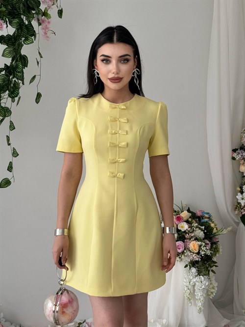 Evan Bow Detail Dress