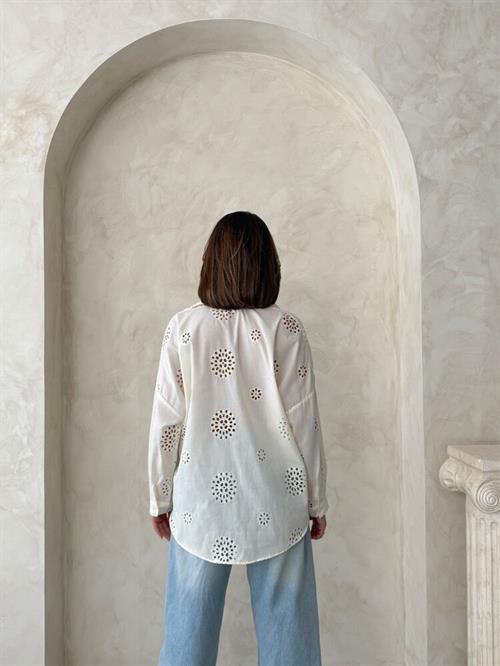 F 1895 EMBROIDERED SHIRT - LIGHT STONE