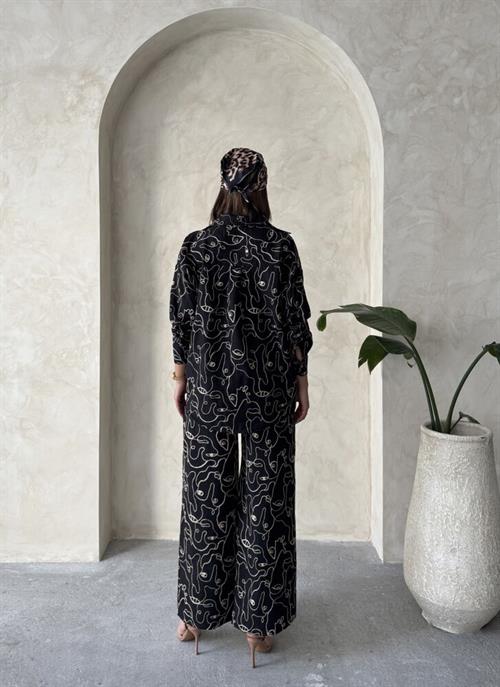 F 1899 EMBROIDERED SHIRT - BLACK