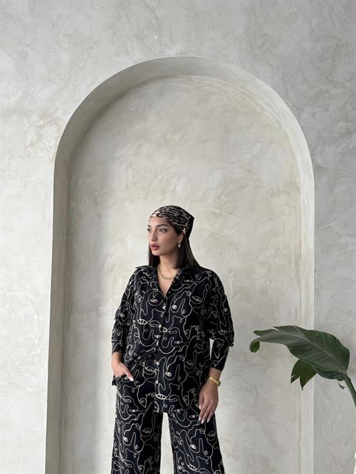 F 1899 EMBROIDERED SHIRT - BLACK