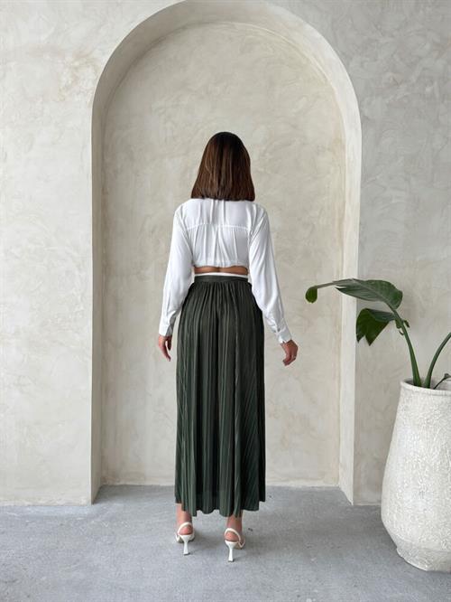 F 1913 PLEATED SKIRT - KHAKI