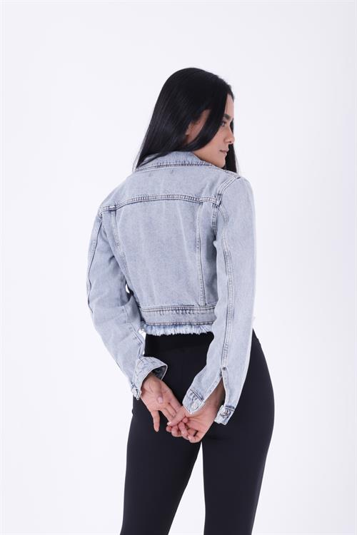 Fermuarlı Kot Ceket 6017-08-(S-XL-6)