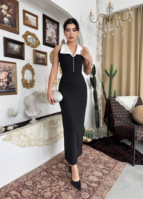 Fernu Pearl Detail Dress