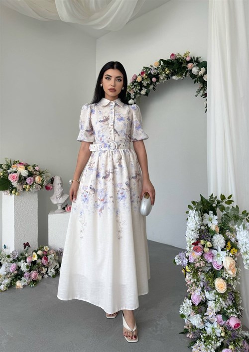 Gema Dress with Belt Detail