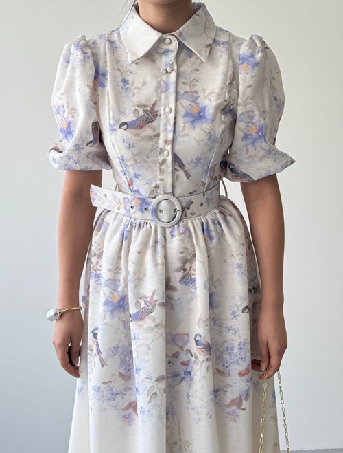 Gema Dress with Belt Detail