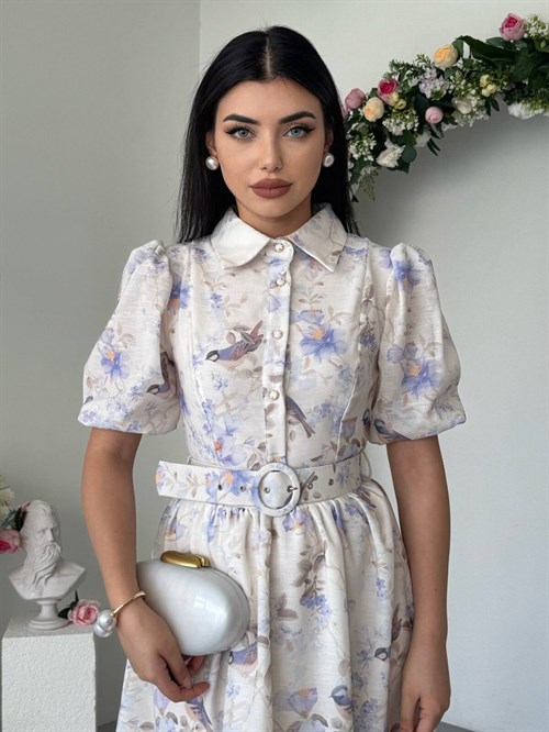 Gema Dress with Belt Detail