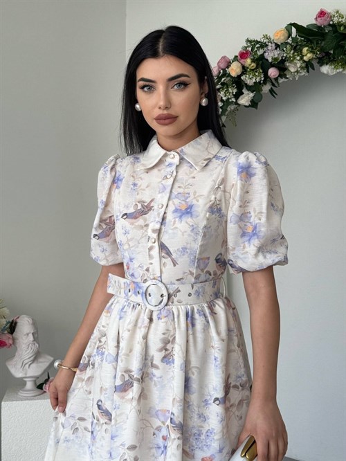 Gema Dress with Belt Detail