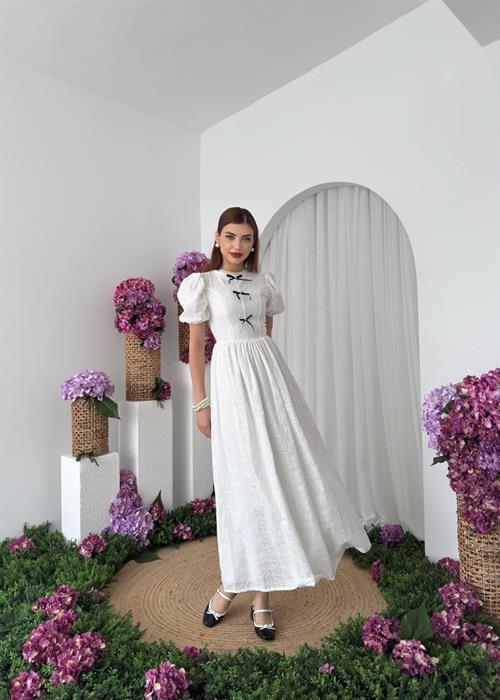 Gera Bow Detailed Dress