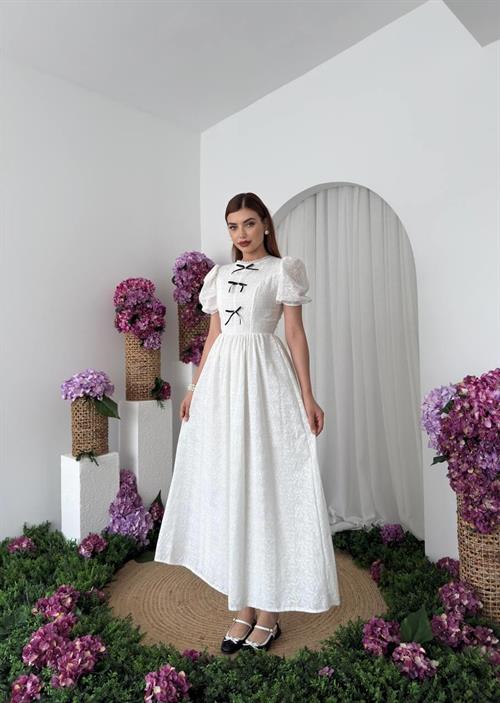 Gera Bow Detailed Dress