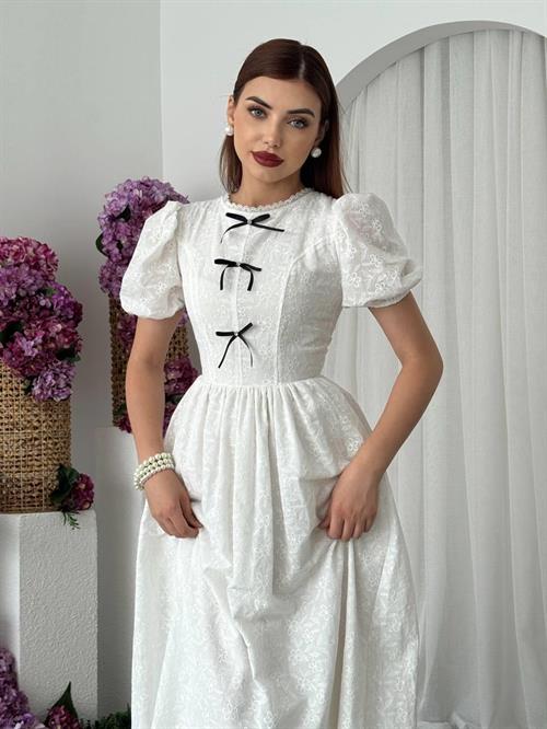 Gera Bow Detailed Dress