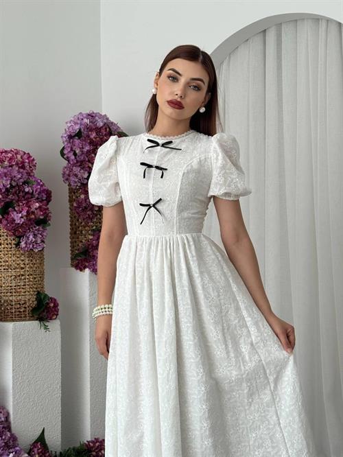 Gera Bow Detailed Dress
