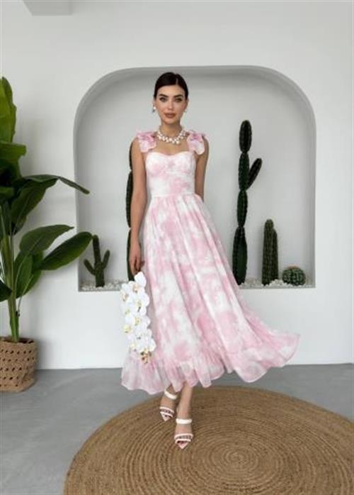 Wholesale Gera Rope Strap Gathered Dress