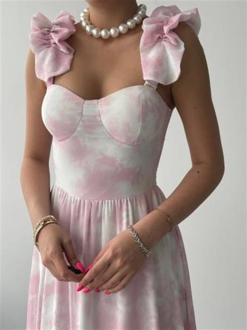 Wholesale Gera Rope Strap Gathered Dress