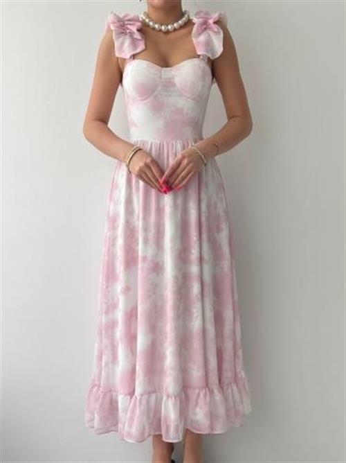 Wholesale Gera Rope Strap Gathered Dress