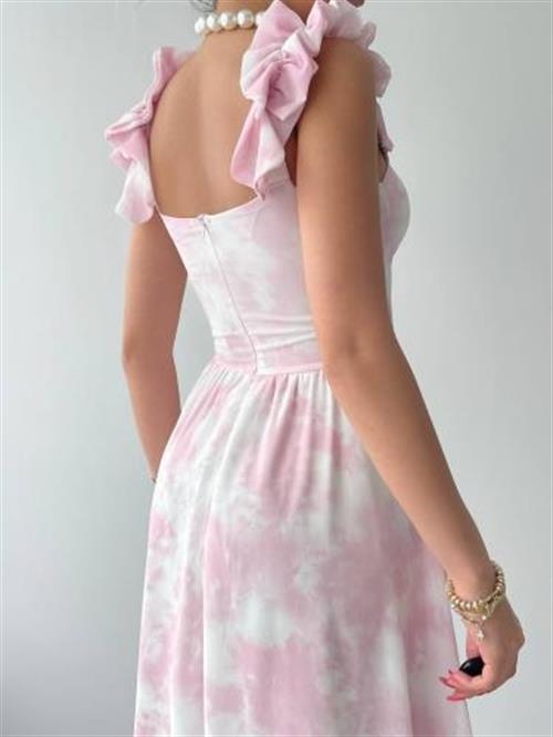 Wholesale Gera Rope Strap Gathered Dress