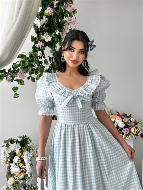 Geun Ruffle Collar Dress